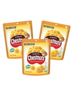 Organic Roasted Chestnuts without Shell 120g (Bundle of 3)