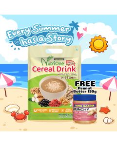 Nutrione Cereal Drink with 25 Grains 324g + Free 1 Peanut Butter 150g