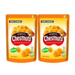 Organic Roasted Chestnuts without Shell 300g (Bundle of 2)