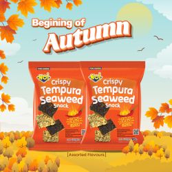 NOi Crispy Tempura Seaweed Snack Spicy Flavour 45g （Bundle of 2）（Best Before 04 FEB 2026)