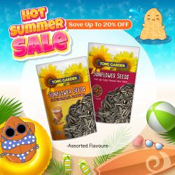 Tong Garden Sunflower Seeds with Shell 120g (Bundle of 3)