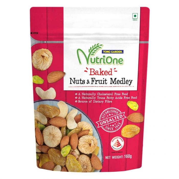 Nutrione Baked Nuts & Fruit Medley 160g