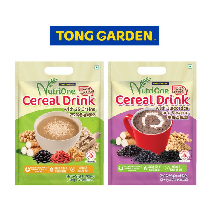 Tong Garden NutriOne Cereal Drink assorted 324g (UP: $8.10)