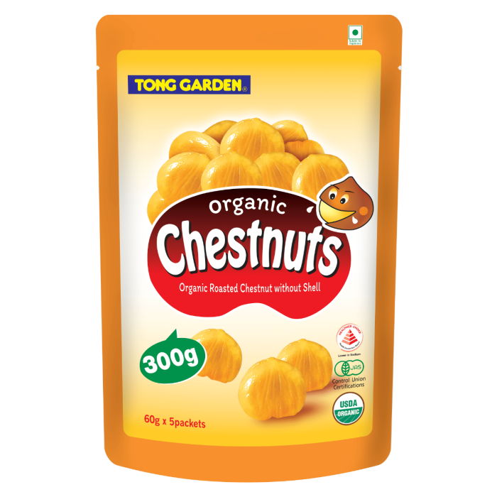 Organic Roasted Chestnuts without Shell 300g (Bundle of 2)