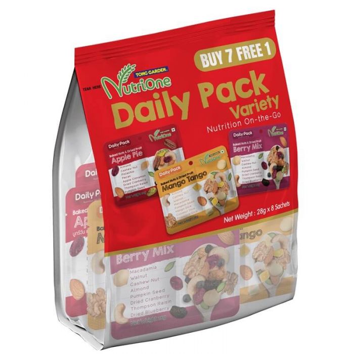 NutriOne Baked Nuts & Dried Fruits Daily Pack Variety Pack 224g