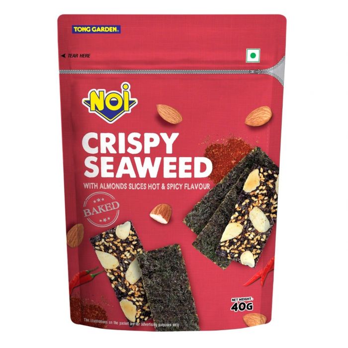 Baked Crispy Seaweed with Hot & Spicy Almond Slices 40g