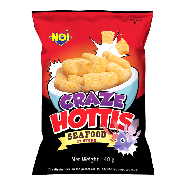 Craze Hottis Seafood 40g (Bundle of 4) (UP : $6.20)