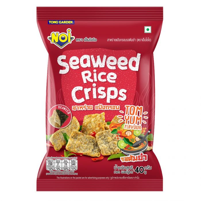 NOi Seaweed Rice Crisps Tom Yum 40g