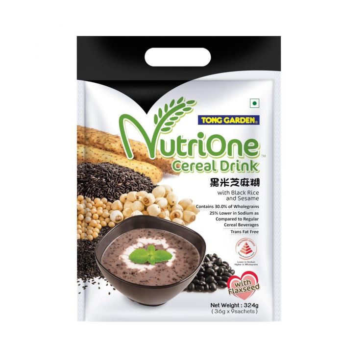 Nutrione Cereal Drink with Black Rice and Sesame back 