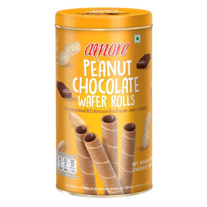Peanut Chocolate Wafer Roll 280g 