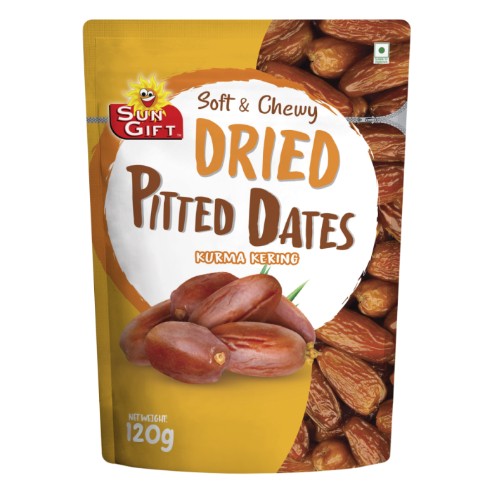 Sungift Dried Pitted Dates 120g