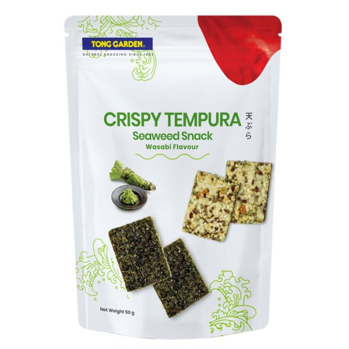 NOi Crispy Tempura Seaweed Snack Wasabi Flavour 50g